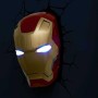 Iron man vägglampa 3D lampa mask natt avengers