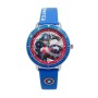 Barnklocka blå captain america analog armbandsklocka klocka
