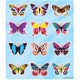 Fjärilar 96 st klistermärken klistermärke djur