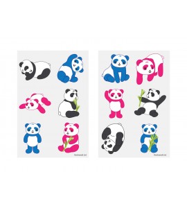 Pandor 60 st barntatueringar tatuering panda
