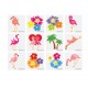 Tillfälliga tatueringar för barn – Flamingos i 60-pack