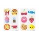 Shopkins 60 st barntatueringar tillfälliga tatueringar gnuggisar
