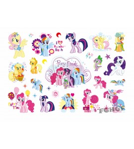 Tillfälliga barntatueringar – 15 motiv med My Little Pony-vänner