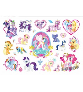 My Little Pony gnuggisar – 15 färgglada barntatueringar