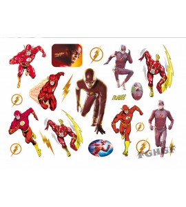 The Flash barntatueringar 12 st gnuggisar med motiv