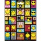 Smiley 25 st klistermärken klistermärke emoji