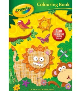 Målarbok 48 sidor djungeltema crayola pyssel djur