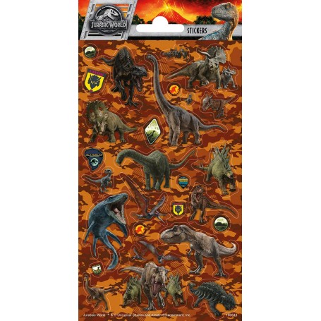 Jurassic world 15 st klistermärken klistermärke park