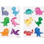 Baby dinosaurier 60 st barntatueringar tillfälliga tatueringar gnuggisar